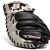 Mizuno Franchise Fastpitch Catcher's Mitt 34" Grey/Black Leather-3