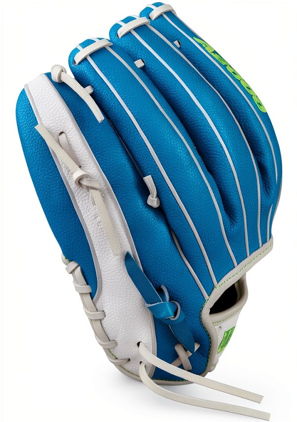 Wilson A2000 Fastpitch Softball Glove Sky Blue/White Infield 12"-7