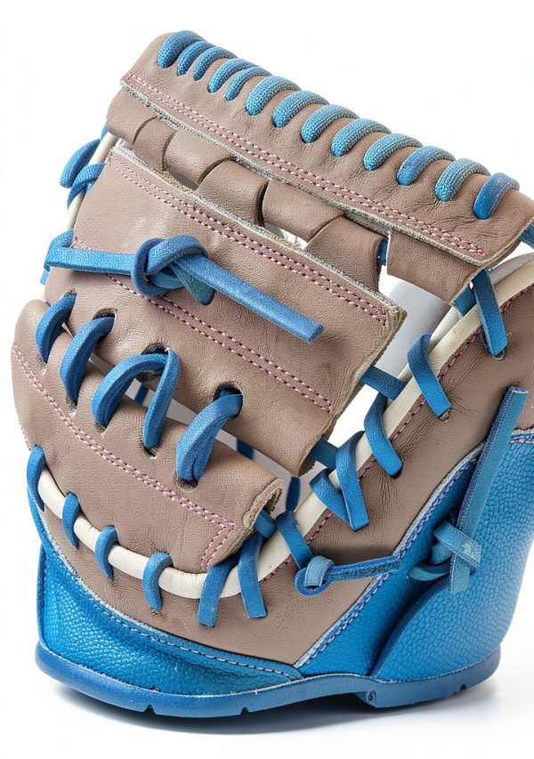 Wilson Fastpitch Softball Catcher's Mitt 34" Sky Blue Grey Lavender-7