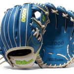 Wilson A2000 Fastpitch Softball Glove Sky Blue/White Infield 12"-0