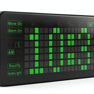 Waveshare Rectangle Clock for Raspberry Pi Pico Green 190mm LED DS3231-0