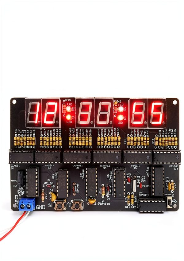 DIY Electronic Clock Kit ZORZA 6-Digit 4.5-5.5V Soldering Set-1