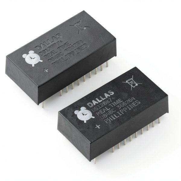 DS12887 DIP 18 Real Time Clock IC by IJJ – 2pcs Pack, Precise Timing-0