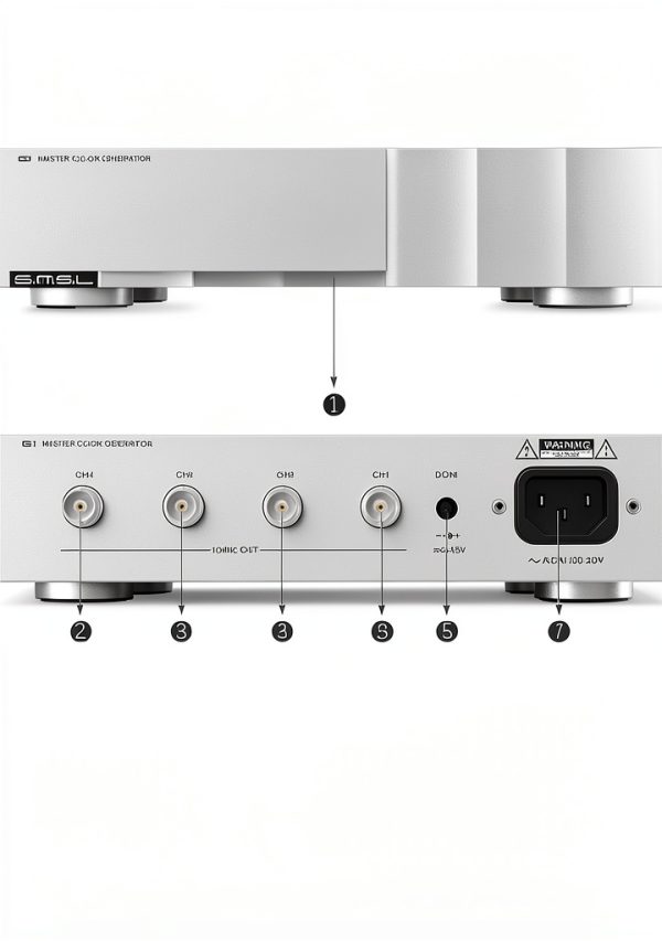 SMSL G1 10M External Master Clock SC-Cut OCXO Quad-Channel BNC Clock-1