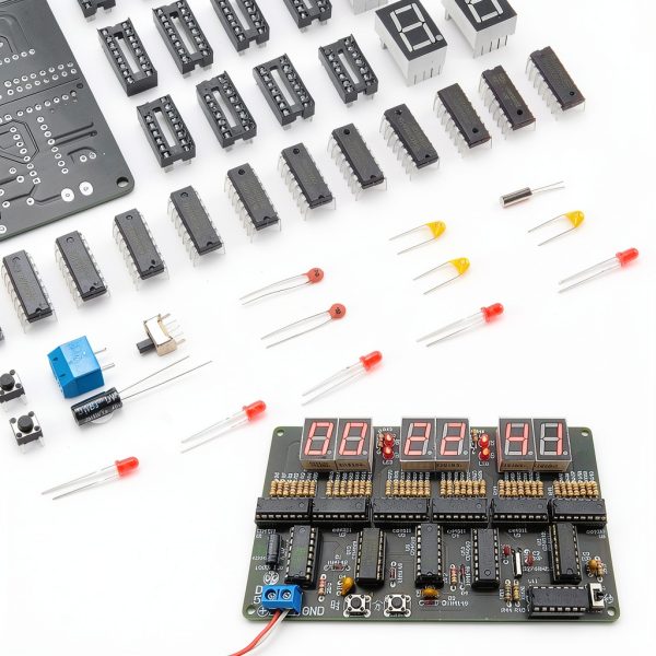 DIY Electronic Clock Kit ZORZA 6-Digit 4.5-5.5V Soldering Set-5