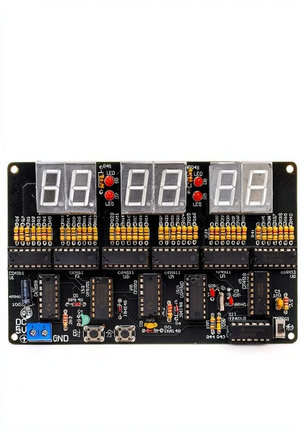 DIY Electronic Clock Kit ZORZA 6-Digit 4.5-5.5V Soldering Set-2