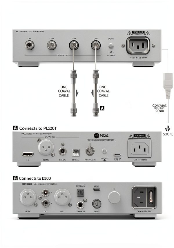 SMSL G1 10M External Master Clock SC-Cut OCXO Quad-Channel BNC Clock-8