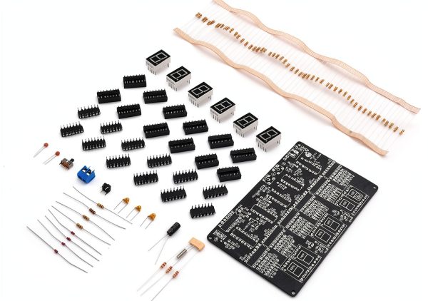 2X DC 4.5V-5.5V 6-Bit Digital Clock Kit by Bloepum – DIY Training-4