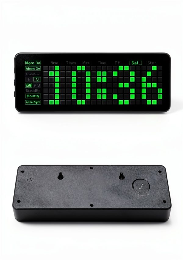 Waveshare Rectangle Clock for Raspberry Pi Pico Green 190mm LED DS3231-7