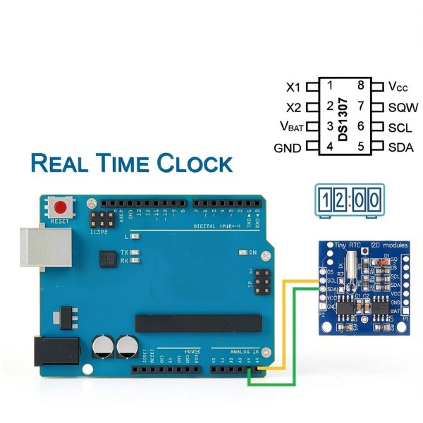 RTC I2C Real Time Clock Module 5PCS AT24C32 DS1307 Arduino compatible-3